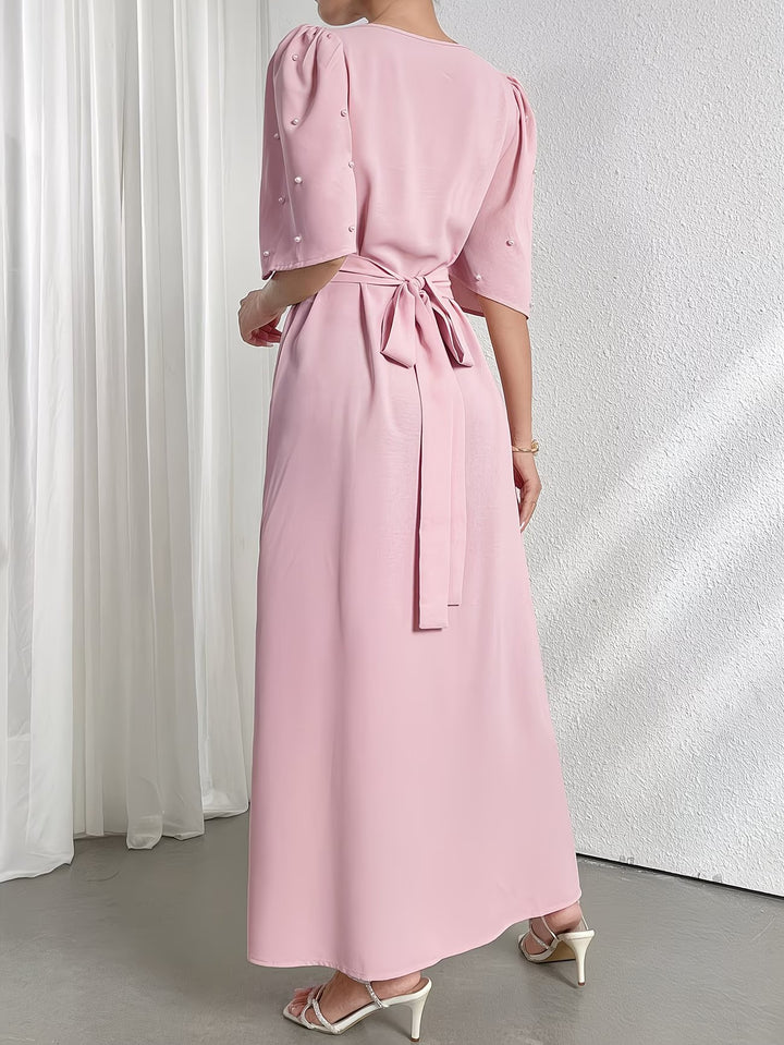 Damen-Maxikleid mit Flatterärmeln