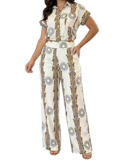 Damen-Zweiteiler mit Grafikprint