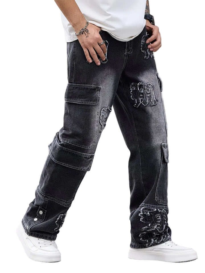 Herren-Cargohosen mit Geradem Schnitt