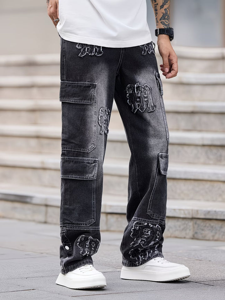Herren-Cargohosen mit Geradem Schnitt