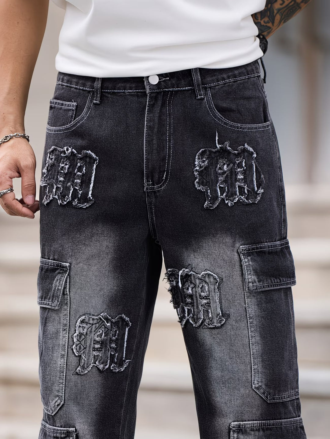 Herren-Cargohosen mit Geradem Schnitt