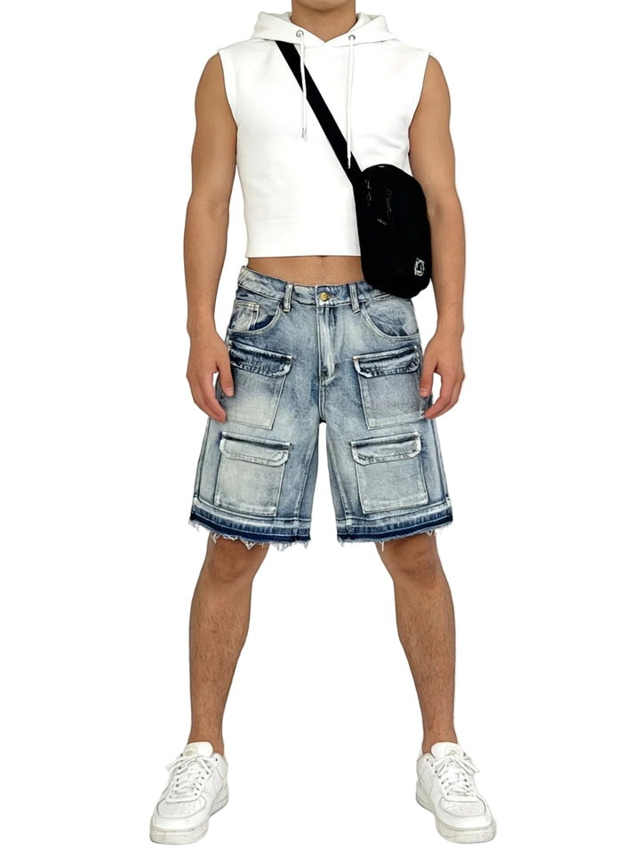 Herren-Multi-Taschen-Cargoshorts